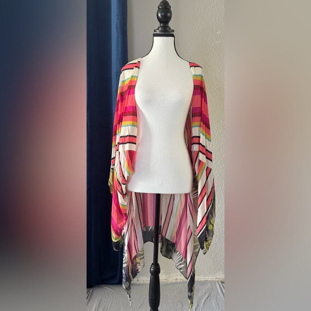 Express Multicolor Striped Kimono/Beach Cover Up | One Size Fits Most